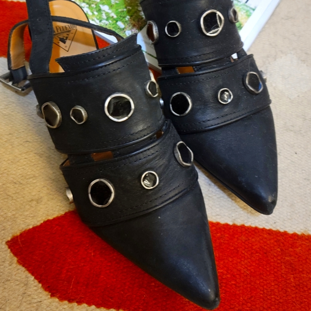 John Fluevog Serena sling back size 9.5/ 10.5